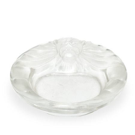 Lalique France (1888)  - Posacenere con leone in cristallo