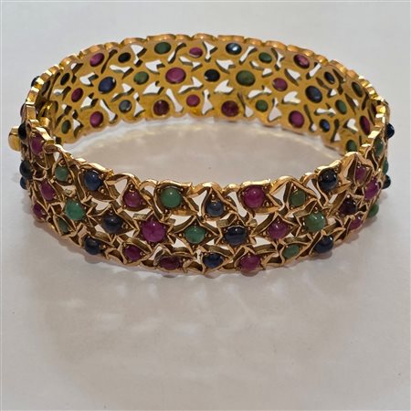 Bracciale in oro e pietre
