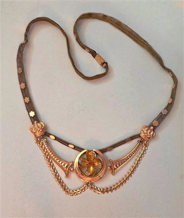 Elegante colliere Borbonico in oro