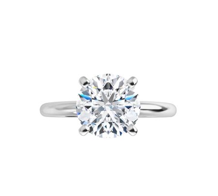 ANELLO SOLITARIO IN ORO BIANCO 14K CON DIAMANTE NATURALE DA 1,5 CT - 123213 - 14K NAT