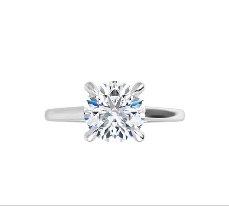 ANELLO SOLITARIO IN ORO BIANCO 14K CON DIAMANTE LAB GROWN DA 1,5 CT - 122969 - 14K LAB