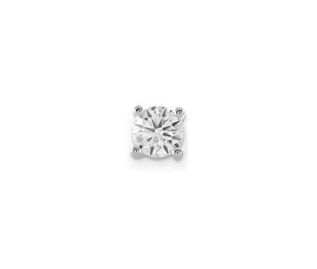 ORECCHINO IN ORO IN ORO BIANCO CON DIAMANTE NATURALE DA 0.50 CT - NS