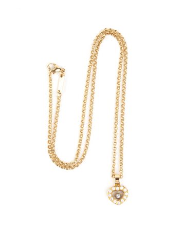 CHOPARD Girocollo con pendente in oro e diamanti In oro giallo 18k, con...