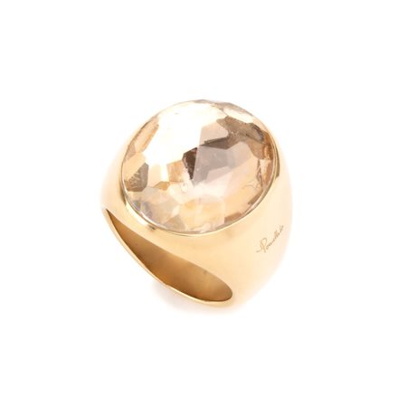 POMELLATO Anello a fascia in oro con quarzo rosa In oro giallo 18k,...