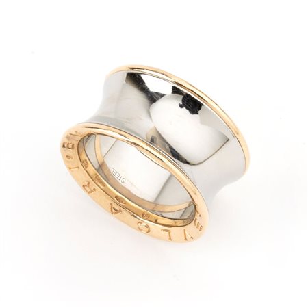 BULGARI Collezione Bzero1 Anish Kapoor: anello in oro ed acciaio In oro rosa...