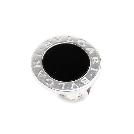 BULGARI Collezione BVLGARI-BVLGARI: anello in oro con onice In oro bianco...