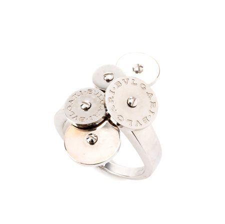 BULGARI Collezione Cicladi: anello in oro In oro bianco 18k, composto da 5...
