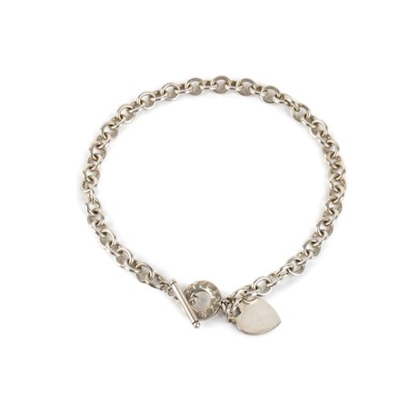 TIFFANY & CO.® Collezione Heart Tag: collana in argento con cuore a maglie...