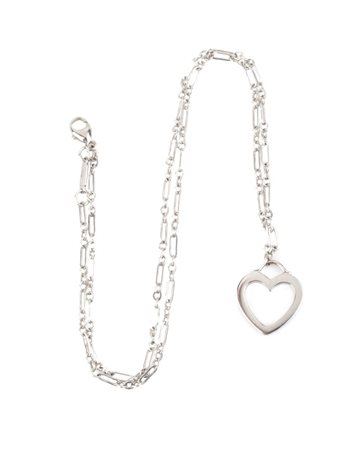 TIFFANY & CO.® Collana con pendente in oro bianco In oro bianco 18k, con...