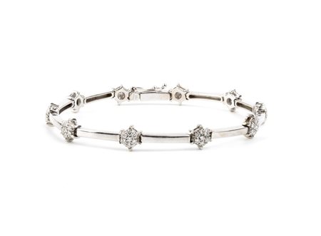 SALVINI Bracciale in oro con "stelle" in diamanti In oro bianco 18k,...