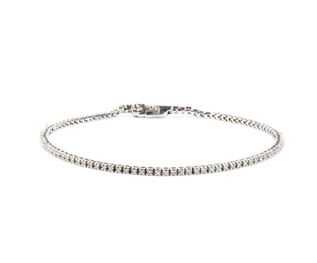 FOGI Bracciale tennis in oro con diamanti In oro bianco, incastonato con...