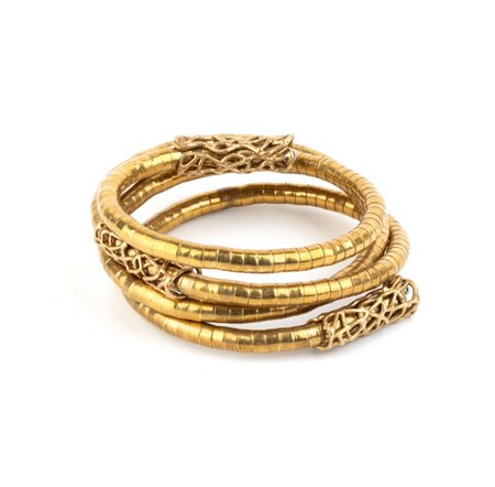 ISABELLA ASTENGO Bracciale dorato modello serpente bracciale dorato modello...