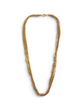Girocollo multifili in oro Composto da sedici sottili catene a maglia...