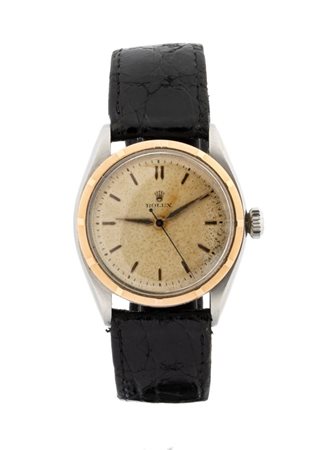ROLEX Oyster Perpetual: orologio da polso 1953 con cassa in acciaio e oro....