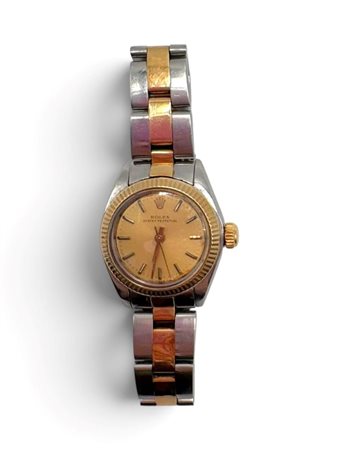 ROLEX Orologio da polso Oyster Perpetual Lady, ref. 6719 1982 cassa e...