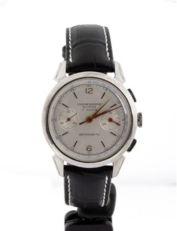 Orologio da polso cronografo Anni '70-'80 con cassa in metallo, movimento...