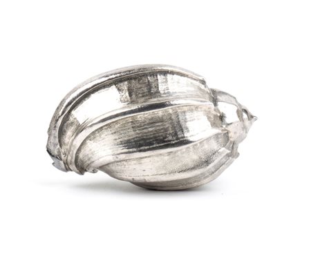FEDERICO BUCCELLATI Conchiglia marina montata in argento Italia, XX secolo...
