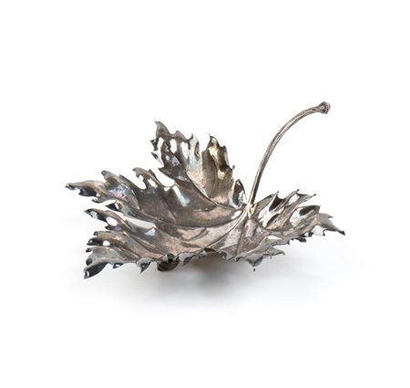 MARIO BUCCELLATI (1891 - 1965) Collezione Natura: ciotola leaves foglia di...