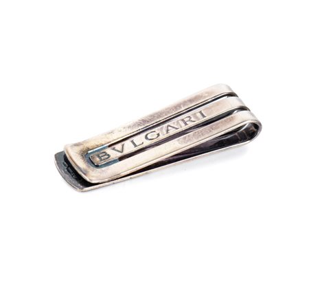 BULGARI Fermasoldi italiano in argento seconda metà del XX secolo Altezza x...