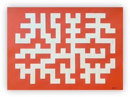 AUTORE INDECIFRATO - Equilibrio del ritmo geometrico strutturale (Soluzione B), 1982