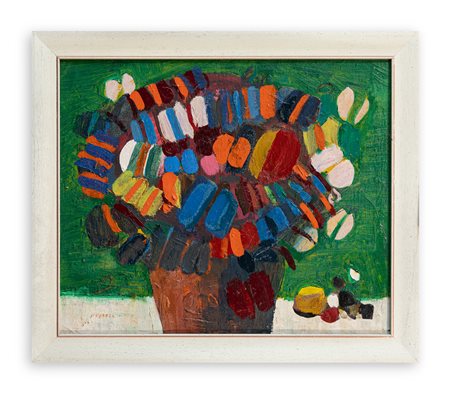 LEONARDO SPREAFICO (1907-1974) - Natura morta con pesche, 1970