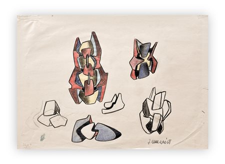GIORGIO ZENNARO (1926-2005) - Senza Titolo, 1968