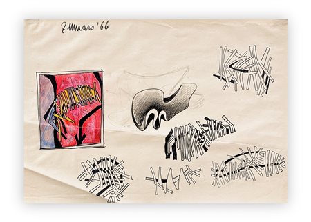 GIORGIO ZENNARO (1926-2005) - Senza Titolo, 1966