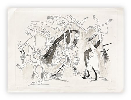 WIFREDO LAM (1902-1982) - Senza Titolo