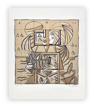 IBRAHIM KODRA (1918-2006) - Senza Titolo