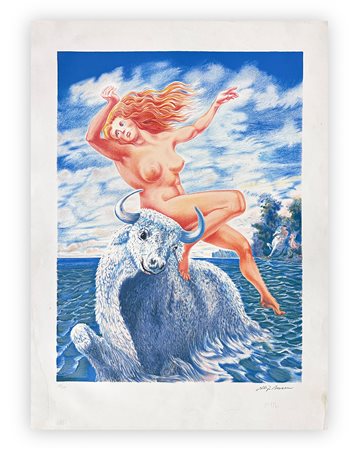 ALIGI SASSU (1912-2000) - Ratto d'Europa, 1984