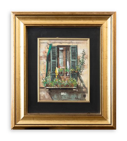 MATTEO LAGANA' (1946) - Balcone fiorito
