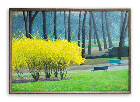 MARIO CORRIERI (1949) - Primavera al parco, 1993