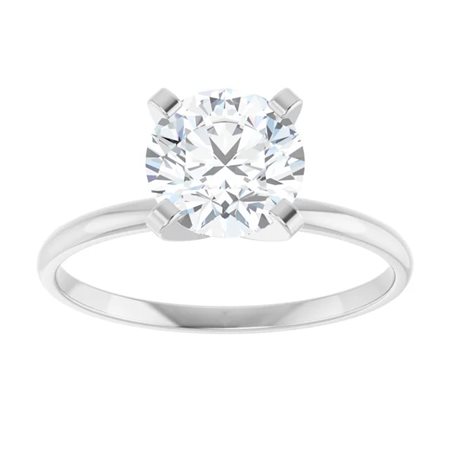 ANELLO SOLITARIO IN ORO BIANCO 14K CON DIAMANTE NATURALE DA 1,5 CT – 127403 14K NAT