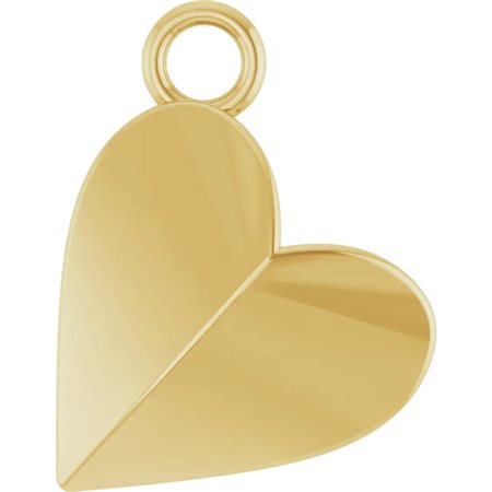 CIONDOLO A FORMA DI CUORE PENDENTE IN ORO GIALLO 18K 9.9 X 7.6 MM - 2001140 18K G
