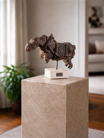 Antonio Ligabue (Zurigo 1899 – Gualtieri 1965), "Cavallo Normanno", 1957-1958.