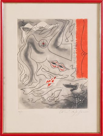 André Masson (Balagny-sur-Thérain 1896 - Parigi 1987), "Trophées Erotiques", 1962.