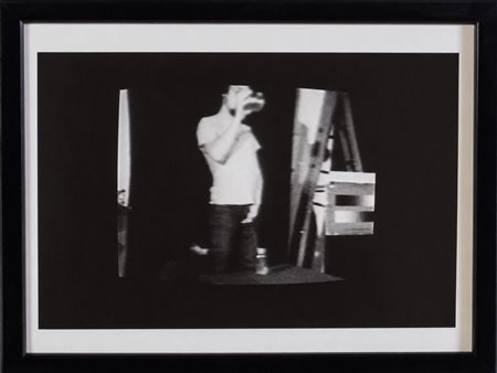 Gianni Melotti (Firenze 1953), "Bill Viola 'Recycle' videotape", 1974.