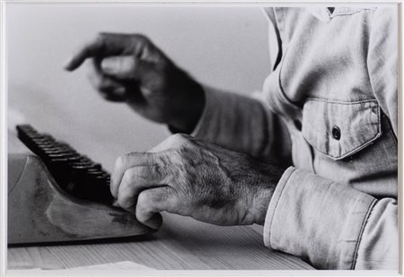 Dino Pedriali (Roma, 1950 - 2021), "Pier Paolo Pasolini. Urlo l'arte fino a che respiro", 1975.