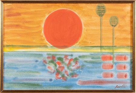 Bruno Saetti (Bologna 1902 - 1984), "Sole".