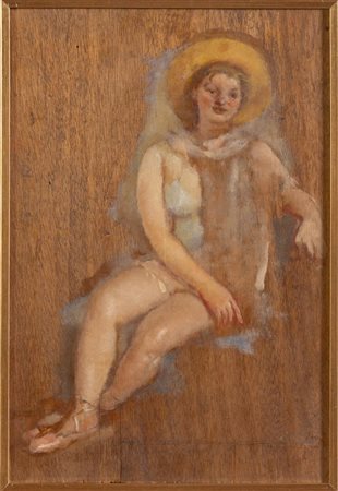 Giovanni Romagnoli (Faenza 1893 - Bologna 1976), "Donna con cappello".