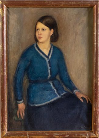Gino Marzocchi (Molinella 1895 - Bologna 1891), “Ritratto”, 1936.