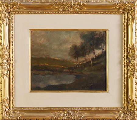 Luigi Bechi (Firenze 1830 - 1919), "Lago".