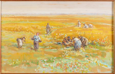 Garzia Fioresi (Vigevano 1888 - Bologna 1968), "Contadine".