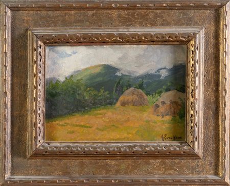 Agostino Zucchini (Fiesso di Budrio 1894 - Bologna 1972), "Campagna".