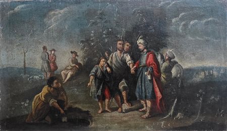 Giuseppe venduto dai suoi fratelli ai mercanti ismaeliti