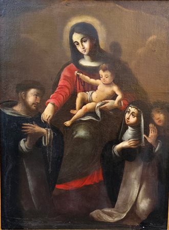Sacra famiglia con San Domenico e Santa Rita
