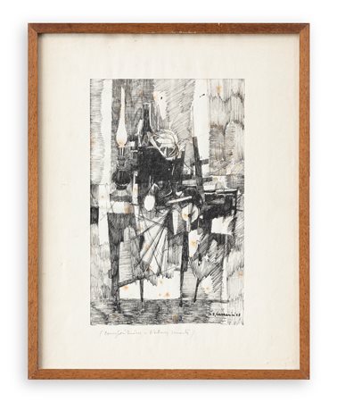EGIDIO LAZZARINI (1917-1963) - Composizione - Natura morta, 1963