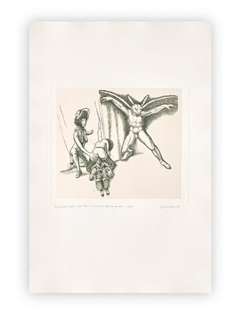 GIUSEPPE GUERRESCHI (1929-1985) - Elfo con testa d'insetto, 1981
