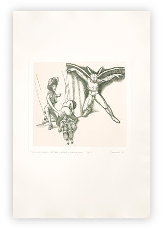 GIUSEPPE GUERRESCHI (1929-1985) - Elfo con testa d'insetto, 1981