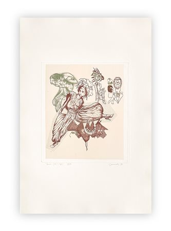 GIUSEPPE GUERRESCHI (1929-1985) - Donne Ieri e Oggi, 1981